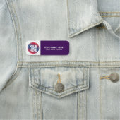 Custom Logo Employee magnetic or safety pin 名札 (インサイチュ)