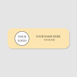 Custom Logo Employee Name Tag Badge 名札