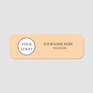 Custom Logo Employee Name Tag Badge 名札