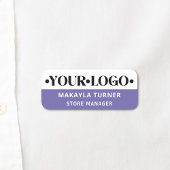 Custom Logo Employee Purple 名札