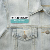 Custom Logo Employee Turquoise 名札 (インサイチュ)