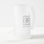Custom Logo Frosted Beer Promo No Min mug フロストグラスビールジョッキ (正面右)