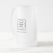 Custom Logo Frosted Beer Promo No Min mug フロストグラスビールジョッキ (正面左)