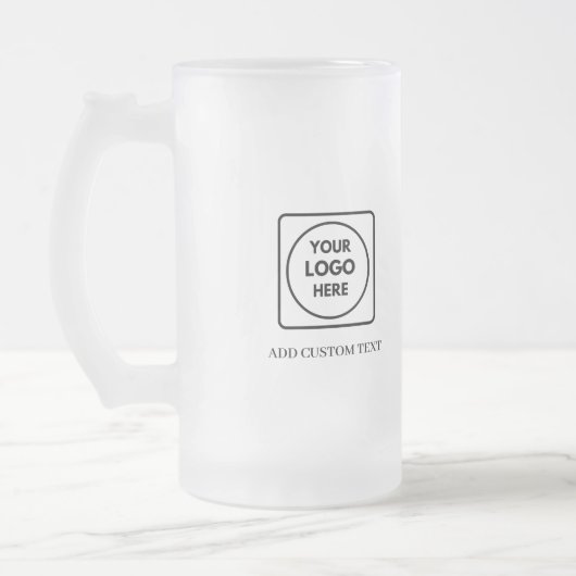 Custom Logo Frosted Beer Promo No Min mug フロストグラスビールジョッキ (左)