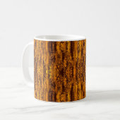 Custom logo gold and black pixel pattern コーヒーマグカップ (正面左)