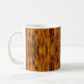 Custom logo gold and black pixel pattern コーヒーマグカップ (左)