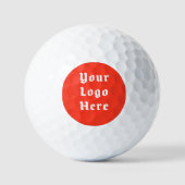 Custom Logo Golf Branding Retro Badge Tournament ゴルフボール (正面)