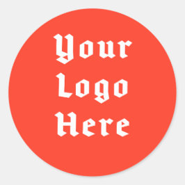 Custom Logo Gothic Badge | Your Logo Here ラウンドシール