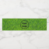 Custom logo green grass ペットボトルラベル (シングルラベル)