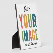 Custom Logo Here | Add Your Own Design フォトプラーク (側面)