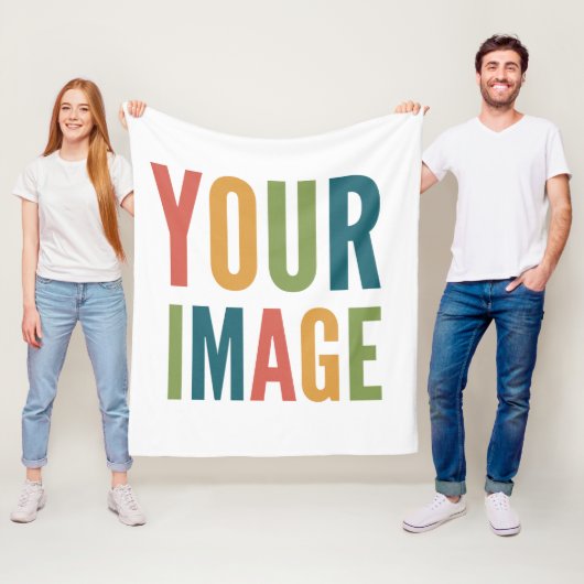 Custom Logo Here | Add Your Own Design フリースブランケット (インサイチュ)