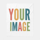 Custom Logo Here | Add Your Own Design フリースブランケット (正面)