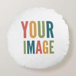 Custom Logo Here | Add Your Own Design ラウンドクッション
