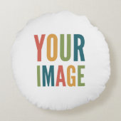 Custom Logo Here | Add Your Own Design ラウンドクッション (裏面)