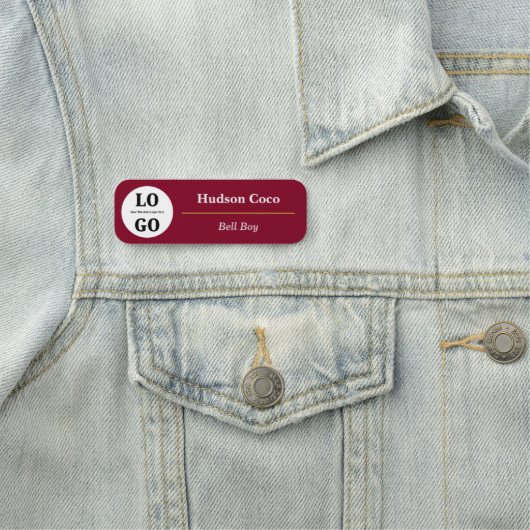 Custom Logo Hotel Staff Magnetic  名札 (インサイチュ)