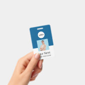 Custom Logo ID Card | Personalized Photo & Text バッジ (手持ち)