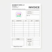 Custom Logo Invoice Order Forms | Business Pad ポストイット (正面)
