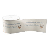 Custom Logo label for handmade items グログランリボン (リール)
