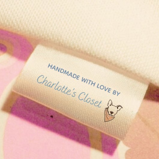 Custom Logo label for handmade items グログランリボン