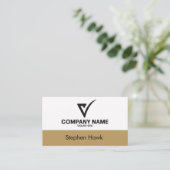 Custom Logo Luxury Business Card Real Estate Agent 名刺 (スタンド正面)