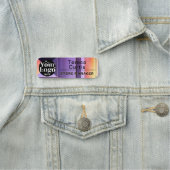 Custom Logo Magnetic / Safety Pin Employee Name 名札 (インサイチュ)
