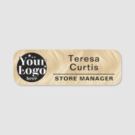 Custom Logo Magnetic / Safety Pin Employee Name Ta 名札