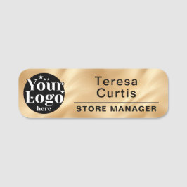 Custom Logo Magnetic / Safety Pin Employee Name Ta 名札
