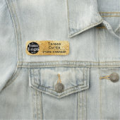 Custom Logo Magnetic / Safety Pin Employee Name Ta 名札 (インサイチュ)