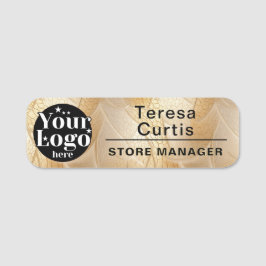 Custom Logo Magnetic / Safety Pin Employee Name Ta 名札