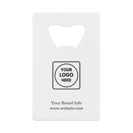 Custom Logo | Minimal Modern Corporate Branding  クレジットカード栓抜き (正面)