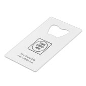 Custom Logo | Minimal Modern Corporate Branding  クレジットカード栓抜き (裏面アングル)