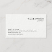 Custom Logo Minimalist Modern Professional Brandin 名刺 (裏面)