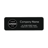 Custom logo modern business ラベル (正面)