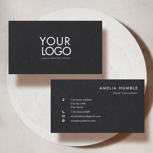 Custom Logo Modern Business card template 名刺