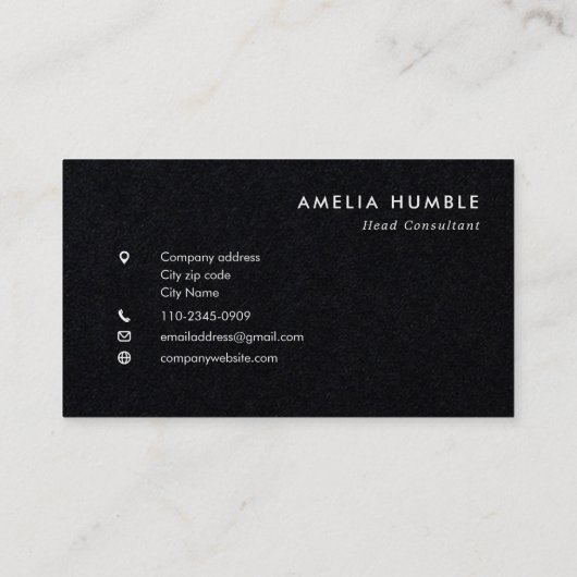 Custom Logo Modern Business card template 名刺 (裏面)