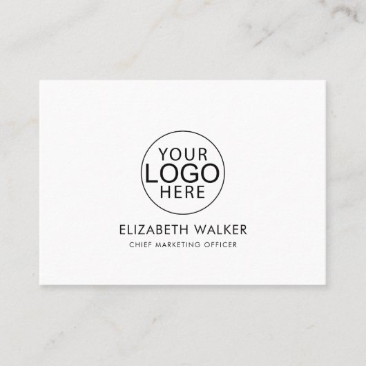 Custom Logo Modern Minimalist 名刺 (正面)