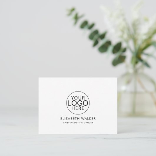 Custom Logo Modern Minimalist 名刺 (スタンド正面)