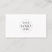 Custom Logo Modern Minimalist Black and White      名刺 (正面)