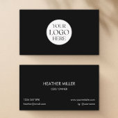 Custom Logo Modern Minimalist Black and White      名刺