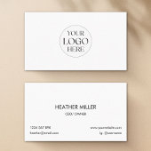 Custom Logo Modern Minimalist Black and White      名刺