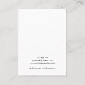 Custom Logo Modern Minimalist Simple Display Card 名刺 (裏面)