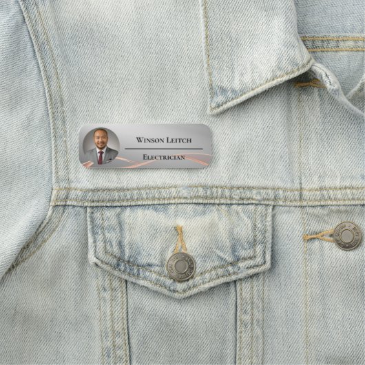 Custom Logo modern wave aesthetic 名札 (インサイチュ)