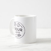 Custom Logo Mug for Company - Simple Promotional  コーヒーマグカップ (正面左)