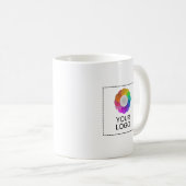 Custom Logo Mug, Low minimum quantity コーヒーマグカップ (正面右)
