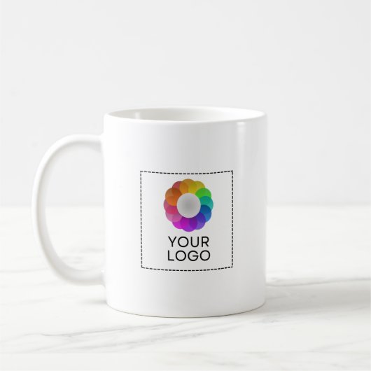 Custom Logo Mug, Low minimum quantity コーヒーマグカップ (左)