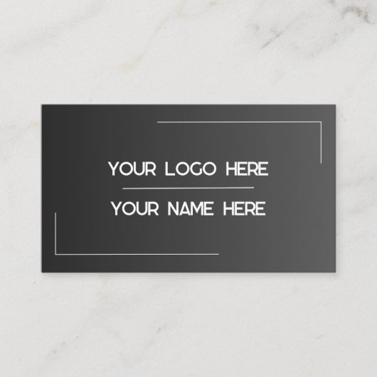 Custom Logo Name Minimalist Modern Professional 名刺 (正面)