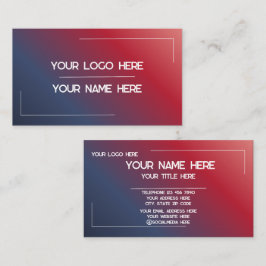 Custom Logo Name Minimalist Modern Professional 名刺