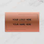 Custom Logo Name Minimalist Modern Professional 名刺 (正面)