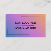 Custom Logo Name Minimalist Modern Professional 名刺 (正面)