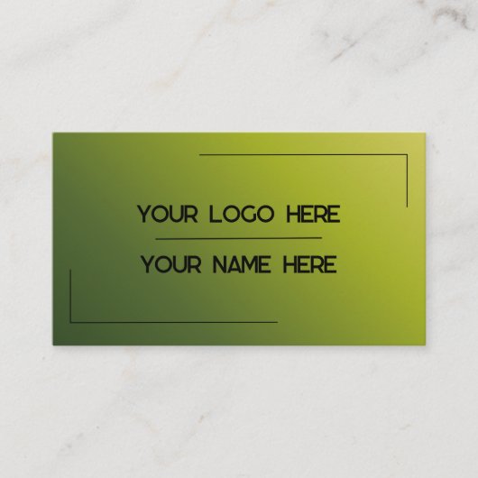 Custom Logo Name Minimalist Modern Professional 名刺 (正面)